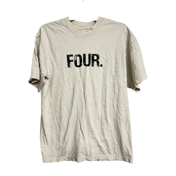 Mens Fourthirteen Stamp Tee Short Sleeve Shirt Cream Streetwear - Picture 1 of 3